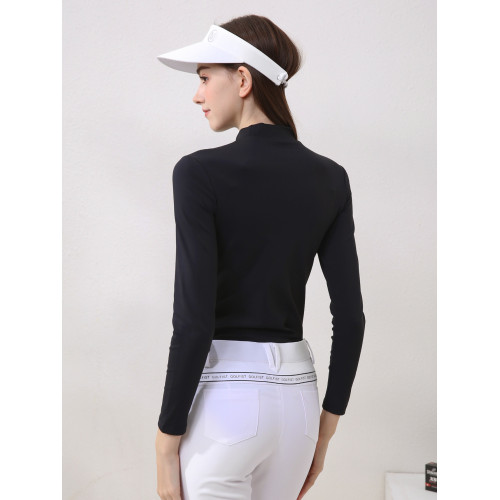 秋冬季高爾夫加絨保暖衣女士長袖彈力打底衫上衣女golf女裝服裝女 秋冬季高爾夫加絨保暖衣女士長袖彈力打底衫上衣女golf女裝服裝女