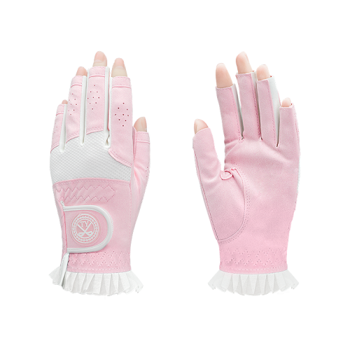 高爾夫球手套女士韓版防滑透氣手套golf纖維布手套蕾絲半指可觸控螢幕 高爾夫球手套女士韓版防滑透氣手套golf纖維布手套蕾絲半指可觸控螢幕