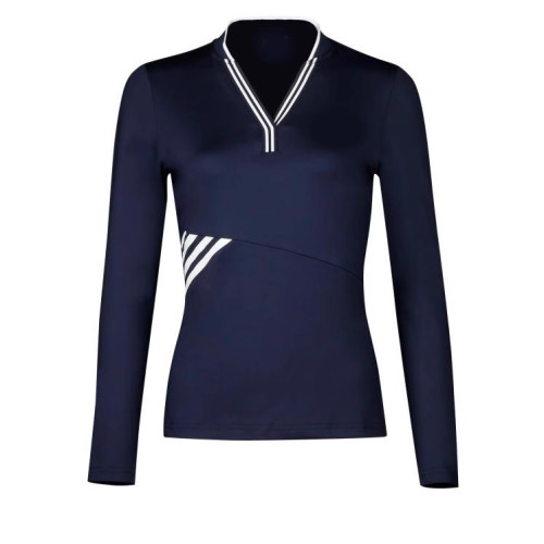 高爾夫服裝女透氣冰絲速乾戶外運動排汗吸溼速乾Polo長袖防曬上衣 高爾夫服裝女透氣冰絲速乾戶外運動排汗吸溼速乾Polo長袖防曬上衣