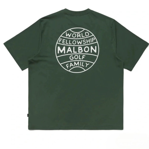 新款MALBON GOLF韓國男子高球短袖T恤24FW純棉春夏透氣運動上衣 新款MALBON GOLF韓國男子高球短袖T恤24FW純棉春夏透氣運動上衣