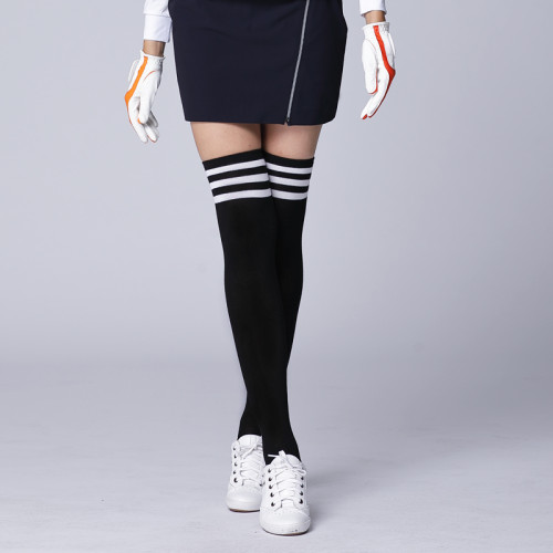 新款高爾夫服裝女款高爾夫襪子女士長筒襪過膝純棉襪搭配短裙 新款高爾夫服裝女款高爾夫襪子女士長筒襪過膝純棉襪搭配短裙