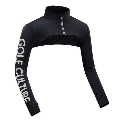 高爾夫防曬披肩袖套瑜珈騎行速乾防曬衣披肩立領防紫外線長袖女裝