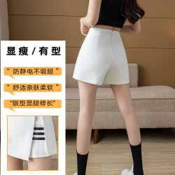 韓版高爾夫短裙女防走光短褲裙高腰A字半身裙休閒運動百褶裙抗皺