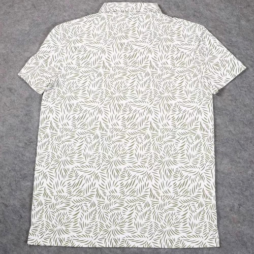 夏季新款高爾夫男士短袖上衣時尚印花休閒運動吸汗透氣商務POLO衫