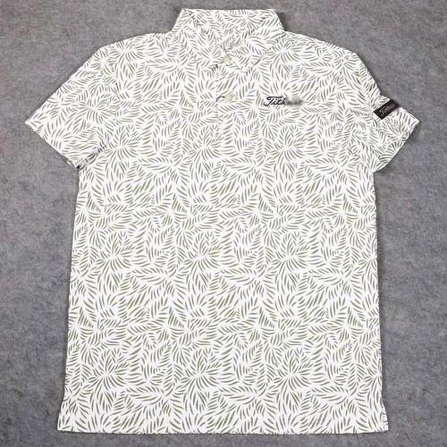 夏季新款高爾夫男士短袖上衣時尚印花休閒運動吸汗透氣商務POLO衫