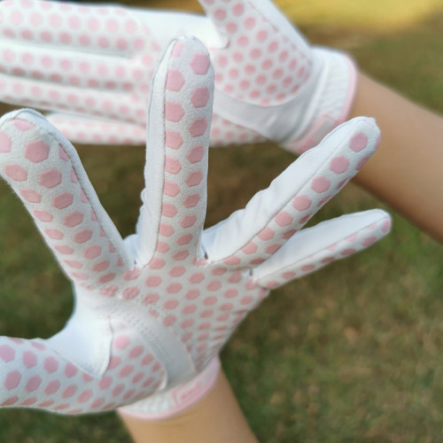 韓版高爾夫球手套女士款golf雙手防滑耐磨耐用透氣護手超遷布手套