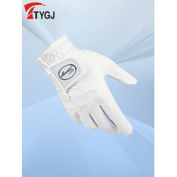 高爾夫球手套男士柔軟纖維布手套耐磨透氣騎行手套GOLF運動手套