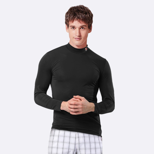 高爾夫防曬衣男裝冰絲打底衫GOLF長袖上衣服裝男高領圓領T恤夏季