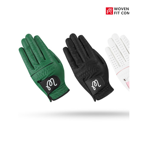 女士高爾夫手套雙手PU皮拼接golf glove秋冬防滑耐磨ma手指套