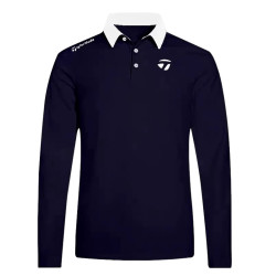 2025新款高爾夫春秋男S休閒長袖彈力T恤上衣POLO衫（珠地面料）