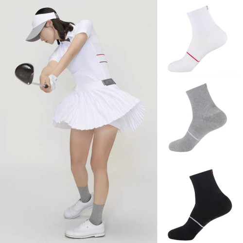 25新款高爾夫服裝男女同款球襪時尚百搭柔軟親膚舒適簡約速乾球襪