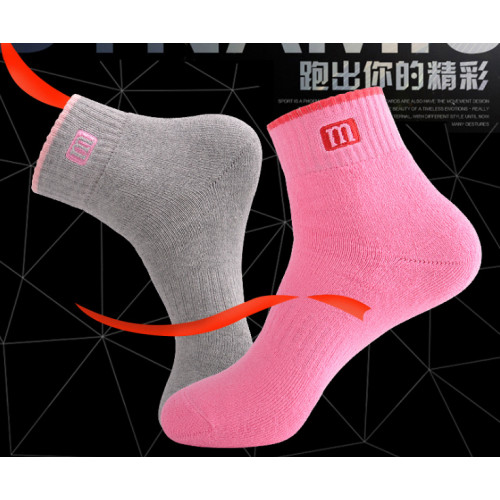 外單M高爾夫襪子全棉男女運動襪 毛巾底中襪 吸汗保暖 秋冬加厚襪