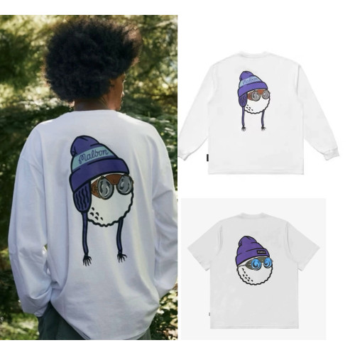 韓國MALBON高爾夫球服24新男女長袖T恤長袖golf圓領運動衫 韓國MALBON高爾夫球服24新男女長袖T恤長袖golf圓領運動衫