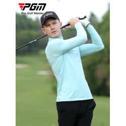 PGM 高爾夫防曬衣男士冰絲打底衫服裝男裝衣服長袖t恤上衣緊身衣