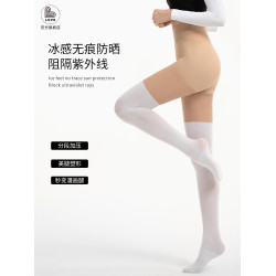 TG高爾夫防曬絲襪高筒打底襪襪子無痕拼接春夏褲運動褲襪球襪冰絲