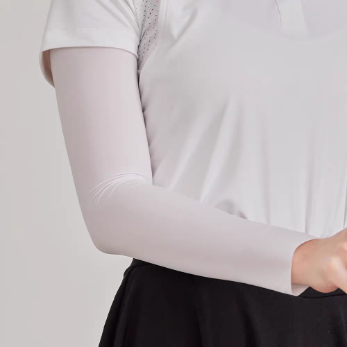 韓國高爾夫防曬冰絲袖套戶外運動彈力涼感肉色護袖防紫外線男女夏