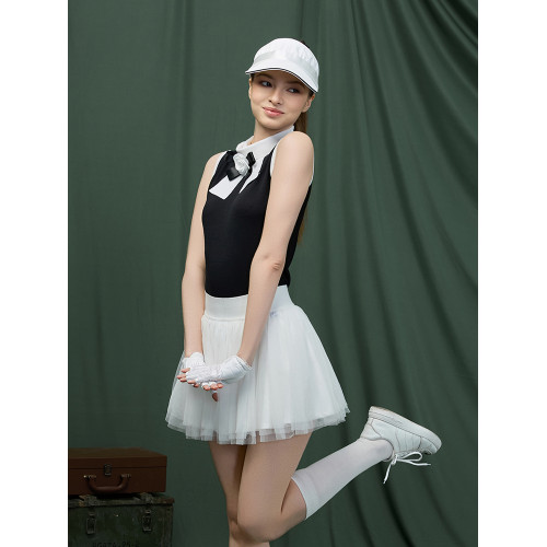 MG高爾夫服裝女套裝減齡顯瘦無袖背心上衣防走光紗裙名媛優雅網球 MG高爾夫服裝女套裝減齡顯瘦無袖背心上衣防走光紗裙名媛優雅網球