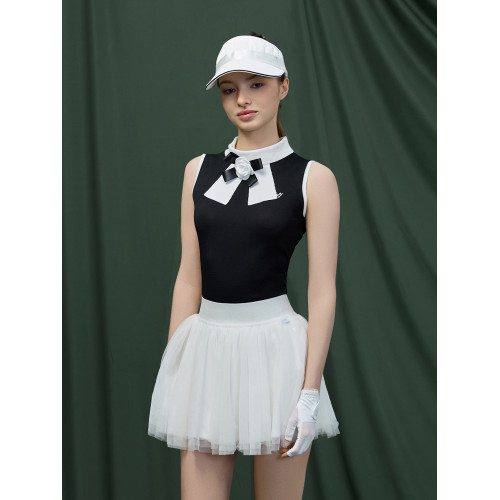 MG高爾夫服裝女套裝減齡顯瘦無袖背心上衣防走光紗裙名媛優雅網球 MG高爾夫服裝女套裝減齡顯瘦無袖背心上衣防走光紗裙名媛優雅網球