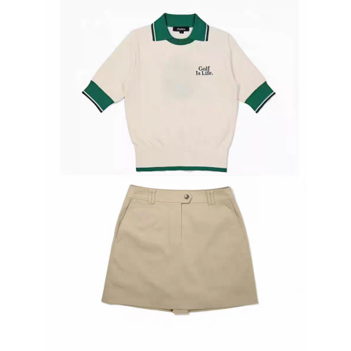 韓國高爾夫女士套裝25新款穿搭短裙透氣輕薄運動休閒百搭