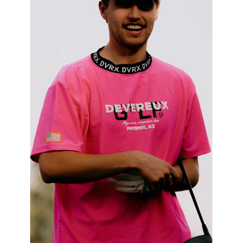 2025新款男美式高彈速乾吸撞色領25SS專業高爾夫美式高領短袖T恤 2025新款男美式高彈速乾吸撞色領25SS專業高爾夫美式高領短袖T恤