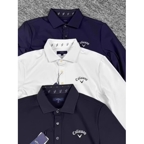 新款日韓gol高爾夫男長袖T恤秋冬彈力牛奶絲速乾翻領運動球衣男裝 新款日韓gol高爾夫男長袖T恤秋冬彈力牛奶絲速乾翻領運動球衣男裝