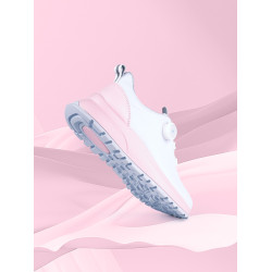 高爾夫球鞋女士防滑防水厚底增高固定釘旋轉鈕鞋帶休閒運動鞋子