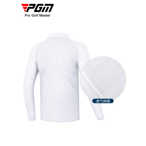 PGM夏季高爾夫防曬衣冰絲打底衫男士長袖t恤服裝男裝高領圓領內衣