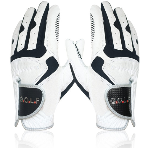 高爾夫手套超纖細布防滑手套白色左右手戶外運動手套高爾夫用品 高爾夫手套超纖細布防滑手套白色左右手戶外運動手套高爾夫用品