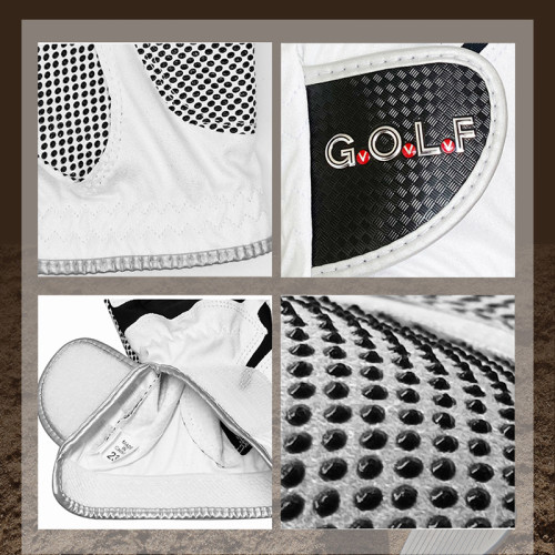 高爾夫手套超纖細布防滑手套白色左右手戶外運動手套高爾夫用品 高爾夫手套超纖細布防滑手套白色左右手戶外運動手套高爾夫用品