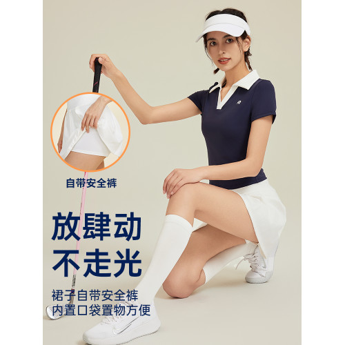 悅步高爾夫球服女士運動套裝涼感防曬上衣短袖polo衫T恤golf短裙 悅步高爾夫球服女士運動套裝涼感防曬上衣短袖polo衫T恤golf短裙