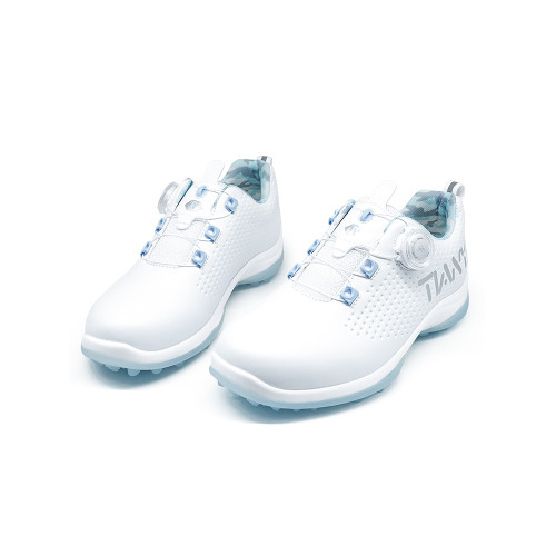 春季新品高爾夫球鞋女士防水透氣旋轉鈕鞋帶運動休閒防滑固定鞋釘