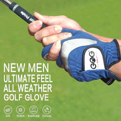 GOG 高爾夫手套 男士超纖細布藍色運動戶外手套騎行開車 左手右手