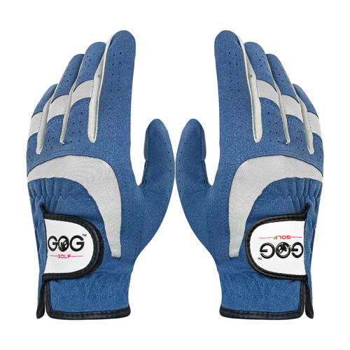 GOG 高爾夫手套 男士超纖細布藍色運動戶外手套騎行開車 左手右手