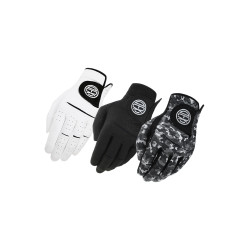 DEXGOLF進口高爾夫手套男女士絨布左手單衹防滑耐磨練習手套黑色