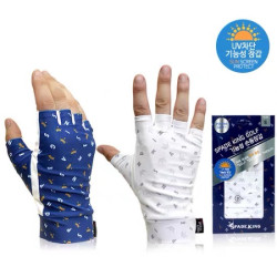 新款高爾夫男士女士半指手套UV防曬高爾夫手套夏天高爾夫露指手套