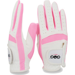 高爾夫兒童手套可水洗進口優質纖維細布透氣機洗耐磨粉藍色布雙手