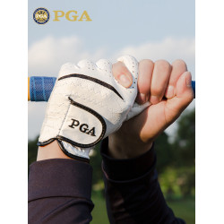 美國PGA 高爾夫手套男士小羊皮超纖布單衹左右手舒適透氣防滑耐磨