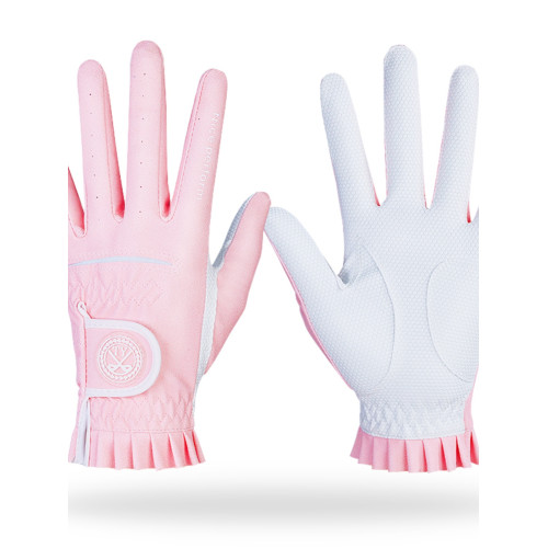 23款高爾夫球女士手套防滑PU時尚耐磨透氣黑色耐磨耐髒左右手1雙 23款高爾夫球女士手套防滑PU時尚耐磨透氣黑色耐磨耐髒左右手1雙