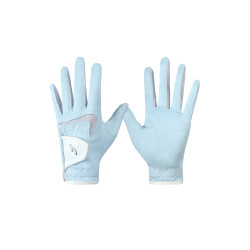 新款 高爾夫手套女士纖維布透氣柔軟高彈萊卡夏季防曬左右雙手1雙