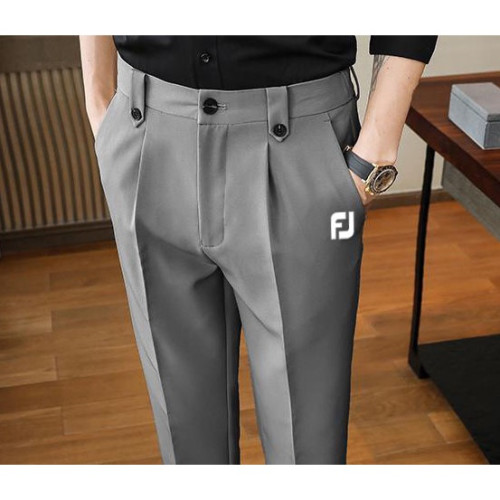 高爾夫褲子戶外運動男褲子韓版緊身小直筒褲男士休閒褲九分西裝褲 高爾夫褲子戶外運動男褲子韓版緊身小直筒褲男士休閒褲九分西裝褲