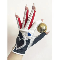 高爾夫手套女士露指雙手夏季防曬防滑耐磨運動球童薄透氣韓國golf