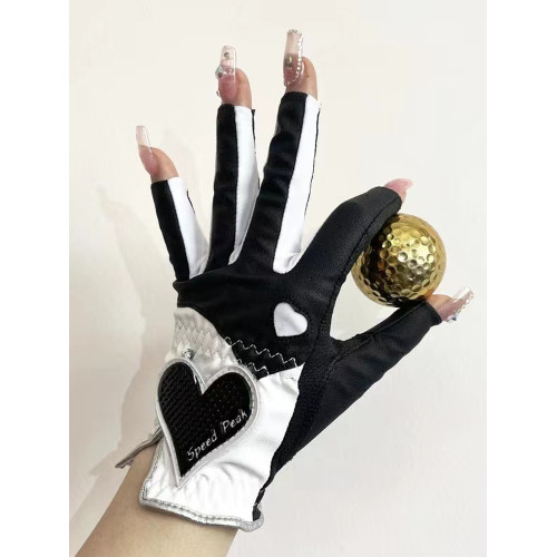 高爾夫手套女士露指雙手夏季防曬防滑耐磨運動球童薄透氣韓國golf 高爾夫手套女士露指雙手夏季防曬防滑耐磨運動球童薄透氣韓國golf
