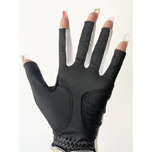 高爾夫手套女士露指雙手夏季防曬防滑耐磨運動球童薄透氣韓國golf 高爾夫手套女士露指雙手夏季防曬防滑耐磨運動球童薄透氣韓國golf