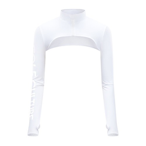 高爾夫披肩袖套女士冰絲運動防曬衣涼感護肩連體手袖戶外騎行冰袖 高爾夫披肩袖套女士冰絲運動防曬衣涼感護肩連體手袖戶外騎行冰袖