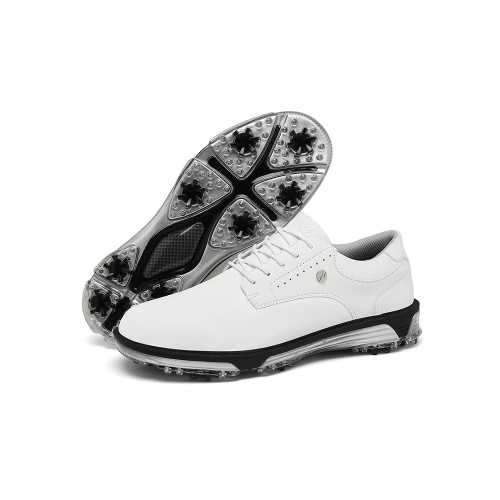 高爾夫球鞋男春秋戶外專業防滑防水真皮男士2025新款休閒運動鞋 高爾夫球鞋男春秋戶外專業防滑防水真皮男士2025新款休閒運動鞋