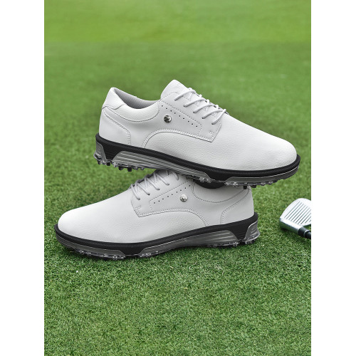 高爾夫球鞋男春秋戶外專業防滑防水真皮男士2025新款休閒運動鞋 高爾夫球鞋男春秋戶外專業防滑防水真皮男士2025新款休閒運動鞋