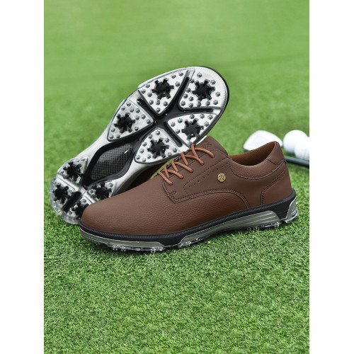 高爾夫球鞋男春秋戶外專業防滑防水真皮男士2025新款休閒運動鞋 高爾夫球鞋男春秋戶外專業防滑防水真皮男士2025新款休閒運動鞋