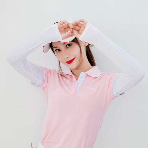 高爾夫夏季調整防曬衣女士網紗冰絲打底衫內搭披肩袖套長袖球衣服