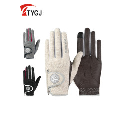 高爾夫手套女士冬季加厚保暖防滑手套防風戶外騎行手套雙手可觸控螢幕