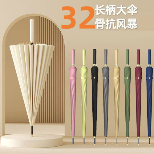 高爾夫長柄繖女抗暴風晴雨兩用繖加大雙人商務直桿golf繖男士大繖